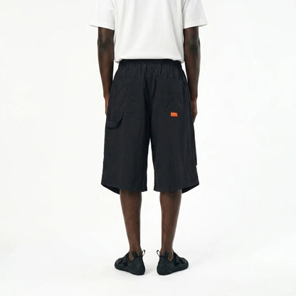 SERAC "Drop Knee" Shorts CHALK BLACK