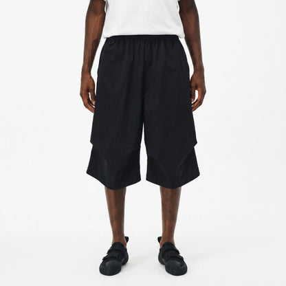 SERAC "Drop Knee" Shorts CHALK BLACK