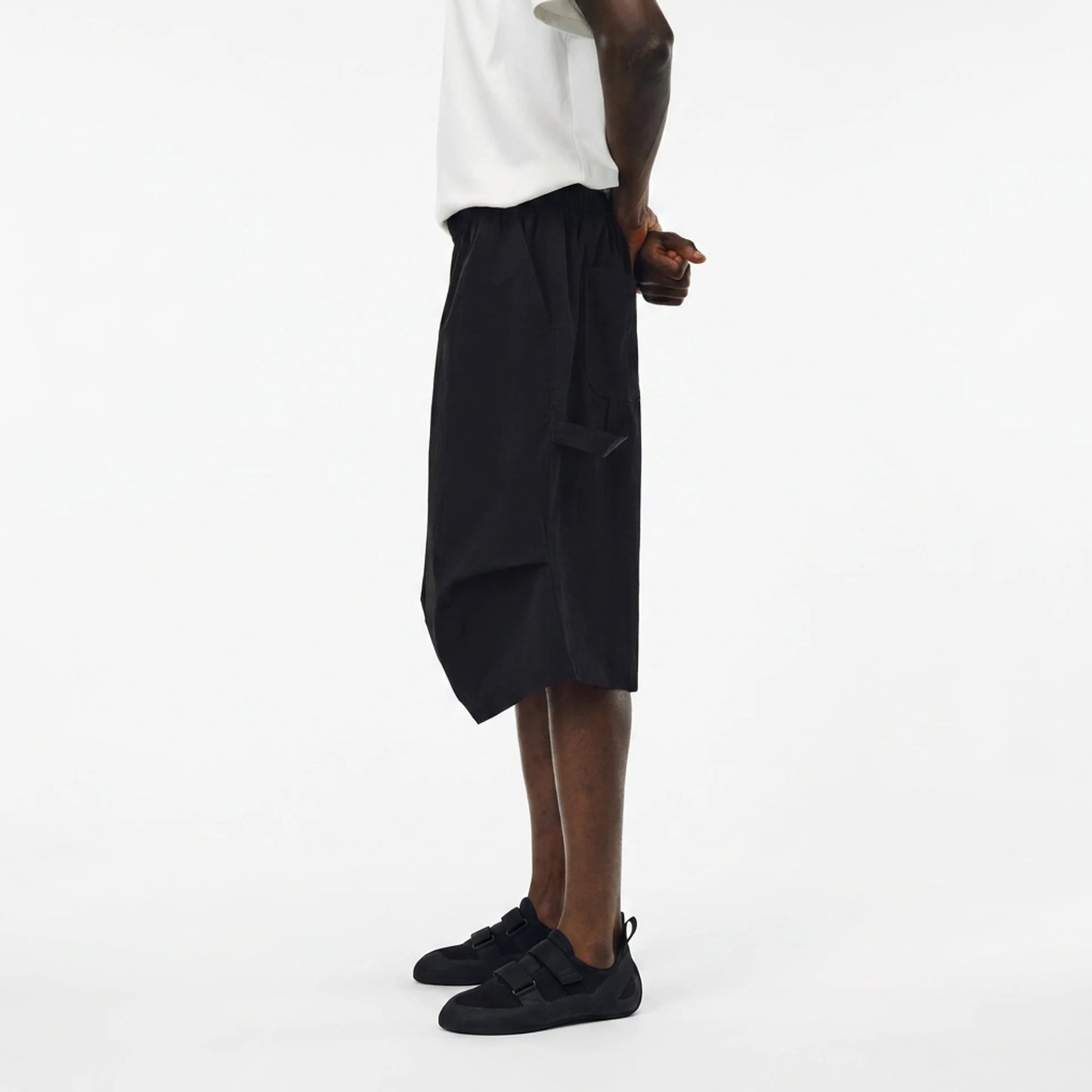 SERAC "Drop Knee" Shorts CHALK BLACK