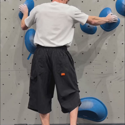 SERAC "Drop Knee" Shorts CHALK BLACK